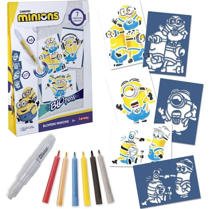 Lansay Blopens Minions - LAN3181860245040 - Rotuladores para Mayores de 5 Años