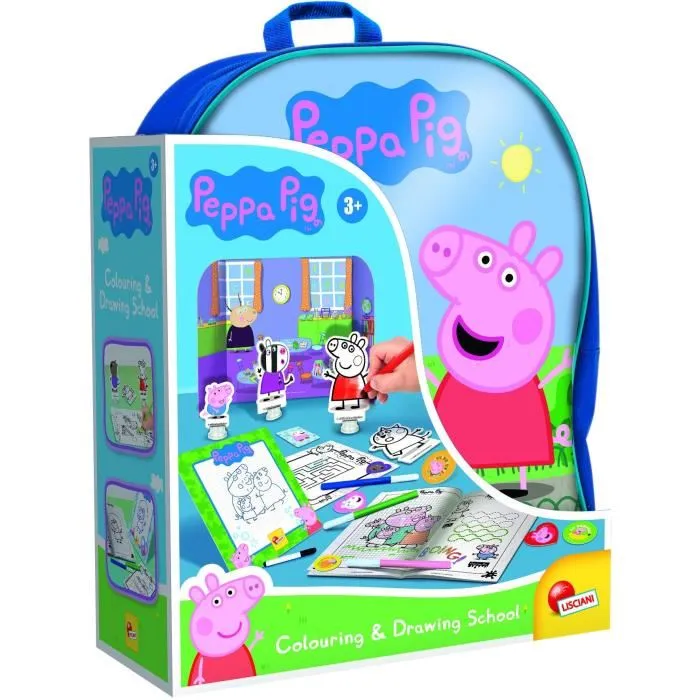 Lisciani Giochi LIS8008324095841 Mochila para Colorear y Escuela de Dibujo Peppa Pig Lisciani Giochi LIS8008324095841 Mochila para Colorear y Escuela de Dibujo Peppa Pig