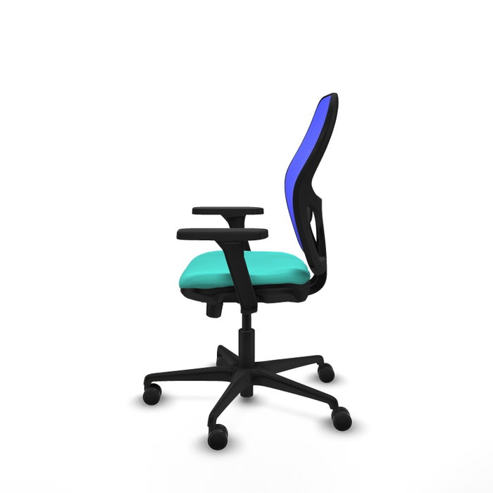 PIQUERAS Y CRESPO Silla de oficina Jorquera Turquesa y Azul con Mecanismo Sincro/Traslack