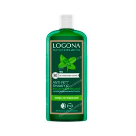 LOGONA Champu Antigrasa Melisa 250 Ml Bio, Vegano, Sin Sulfatos ni Siliconas, Certificado Natrue