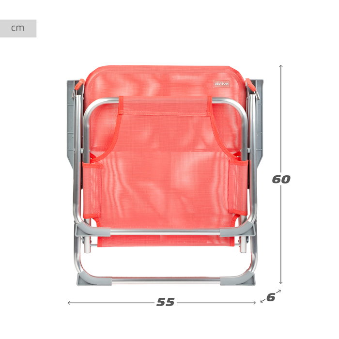 Aktive Silla plegable baja aluminio coral Aktive Silla plegable baja aluminio coral