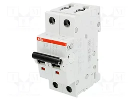 ABB S200 Interruptor magnetotérmico 2 polos 25A 6kA