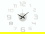 GIFTDECOR Reloj Pegatina Diametro 35 cm Satinado Plata (Set de 12)