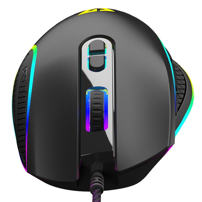 Modecom Volcano Veles Ratón Gaming Ergonómico 12800 DPI Óptico Negro Cableado USB RGB