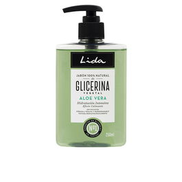 Lida Jabón de Manos 100% Natural Glicerina y Aloe Vera 250 ml