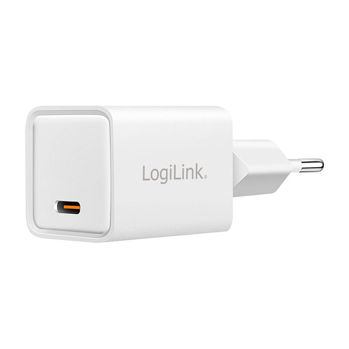 LogiLink Cargador USB-C 20 W GaN 1 puerto Blanco