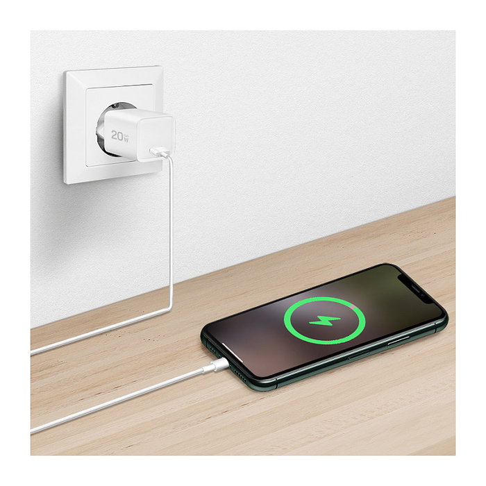 LogiLink Cargador USB-C 20 W GaN 1 puerto Blanco