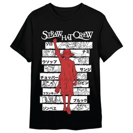 Toei Animation Camiseta One Piece - Monkey D. Luffy Straw Hat Crew - Adulto Talla M - 100% Algodón