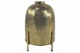 DKD Home Decor Portavelas de Metal y Cristal Dorado
