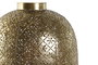 DKD Home Decor Portavela Dorado Metal y Cristal 24 x 33 x 24 cm