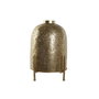 DKD Home Decor Portavelas de Metal y Cristal Dorado