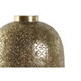 DKD Home Decor Portavelas de Metal y Cristal Dorado