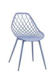 DKD Home Decor Silla PP Metal Azul Celeste