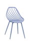 DKD Home Decor Silla PP Metal Azul Celeste