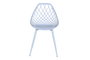 DKD Home Decor Silla PP Metal Azul Celeste