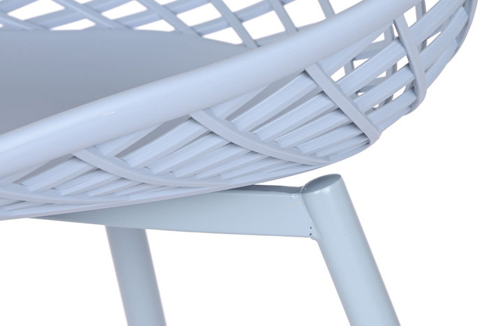 DKD Home Decor Silla PP Metal Azul Celeste DKD Home Decor Silla PP Metal Azul Celeste