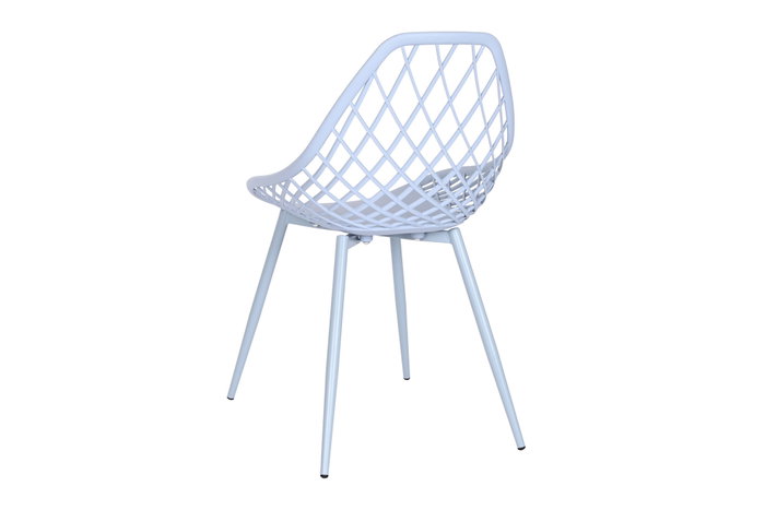 DKD Home Decor Silla PP Metal Azul Celeste DKD Home Decor Silla PP Metal Azul Celeste
