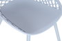 DKD Home Decor Silla PP Metal Azul Celeste