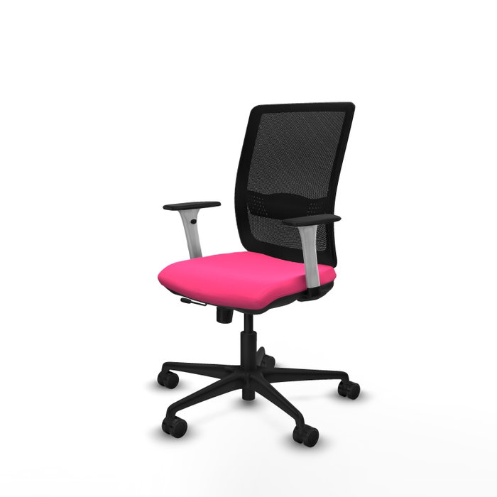 PIQUERAS Y CRESPO Silla de oficina Haches Rosa y Negro