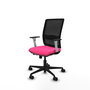 PIQUERAS Y CRESPO Silla de oficina Haches Rosa y Negro