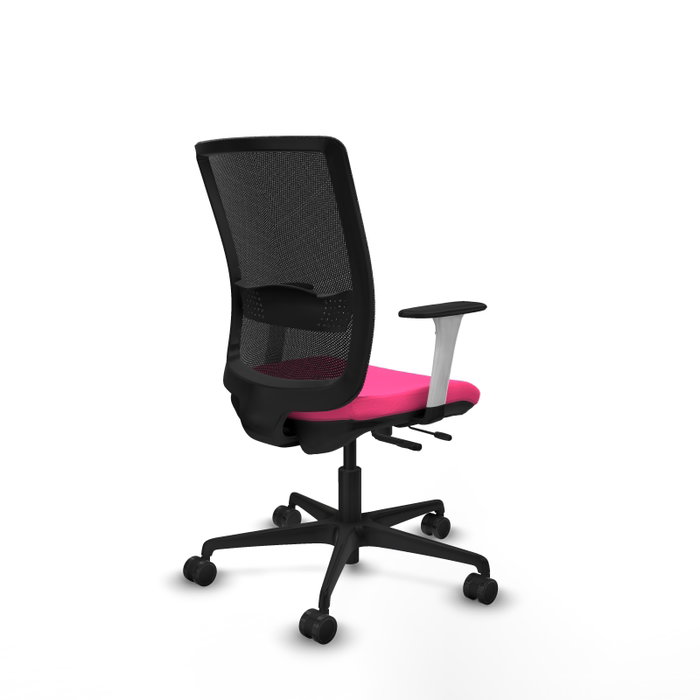 PIQUERAS Y CRESPO Silla de oficina Haches Rosa y Negro