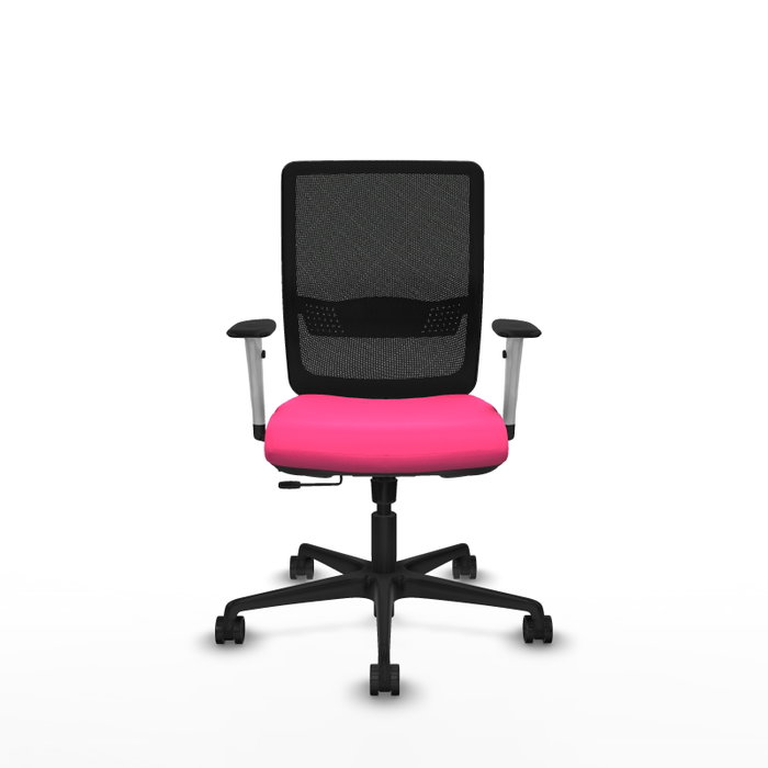 PIQUERAS Y CRESPO Silla de oficina Haches Rosa y Negro