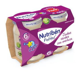 Nutriben Potito Cena Judía Verde Merluza 2X190Gr