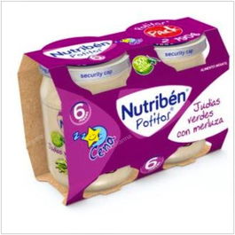 Nutriben Potito Cena Judía Verde Merluza 2X190Gr