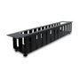 DeLOCK 67279 Panel de gestión de cables 19 pulg. Negro