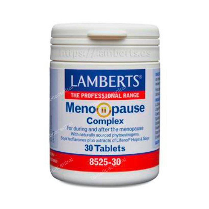 Lamberts Menopause Complex - Complemento para Menopausia con Isoflavonas de Soja y 8-PN de Lúpulo - 30 Comprimidos - Apto Vegetarianos Lamberts Menopause Complex - Complemento para Menopausia con Isoflavonas de Soja y 8-PN de Lúpulo - 30 Comprimidos - Apto Vegetarianos
