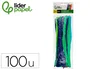 Liderpapel Limpiapipas de Chenilla 30 cm Colores Mate Surtidos (100 unidades)