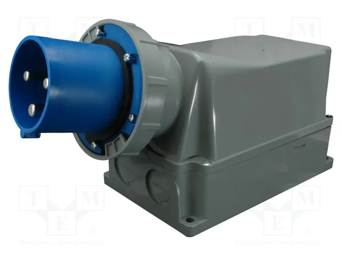 SEZ DK Conector Macho de Alimentación AC Trifásico 2P+PE 6H SEZ DK Conector Macho de Alimentación AC Trifásico 2P+PE 6H