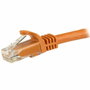 Startech Cable de Red Cat6 U/UTP 1m Naranja RJ45 Snagless N6PATC1MOR