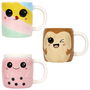 The Concept Factory Taza Relieve Kawaii 380 Ml Malvavisco Tostada Bubble Tea Surtidos