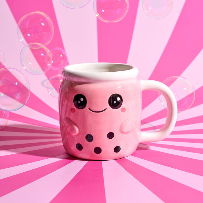 The Concept Factory Taza Relieve Kawaii 380 Ml Malvavisco Tostada Bubble Tea Surtidos