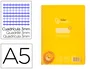 Liderpapel Cuaderno espiral Pautaguía A5 amarillo 80 hojas 90g