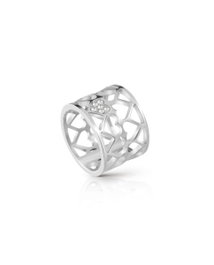 Guess Anillo Jamila UBR85006-54 Plateado Talla 54