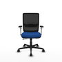 PIQUERAS Y CRESPO Silla de oficina Haches Azul con Malla Negra
