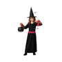 Disfraz de Bruja con Traje Largo Rosa y Sombrero para Niña 10-12 Años