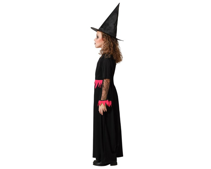 Otros Disfraz Infantil De Bruja Largo Rosa Con Sombrero para Halloween, Niña 10-12 Años