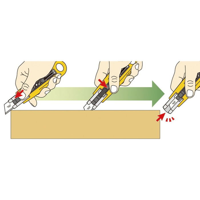 Cúter Olfa 17,5 X 0,6 MM Acero Inoxidable Plástico 17,5 mm De seguridad
