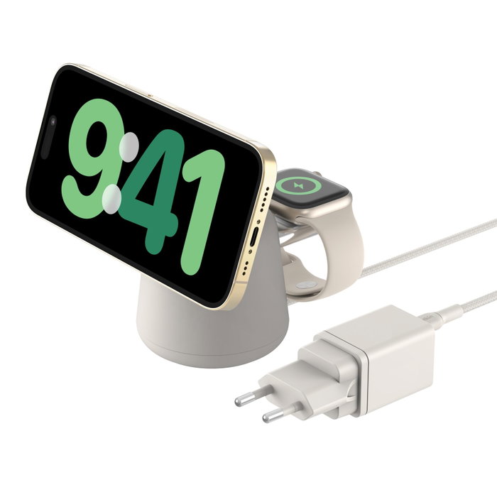 Belkin BOOST Charge PRO 15W Qi2 2in1 Beige WIZ027vfH37