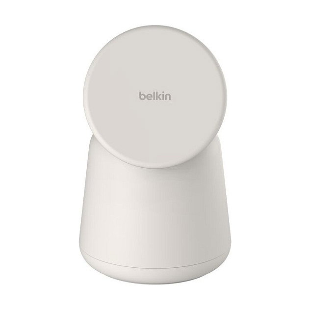 Belkin BOOST Charge PRO Cargador Inalámbrico 2 en 1 15W Qi2 WIZ027vfH37 para Smartphone y Reloj Inteligente, Cable 1.5 m Beige