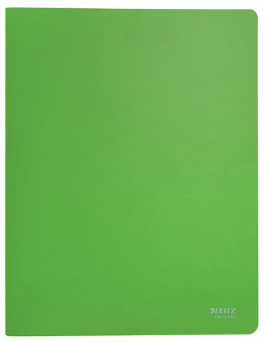 Leitz Carpeta de Polipropileno con 40 Fundas A4 Recycle Verde