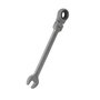 Mota Herramientas Llave de Criquet Articulada EW415 15 mm Acero Cromo Vanadio 72 Dientes 190mm