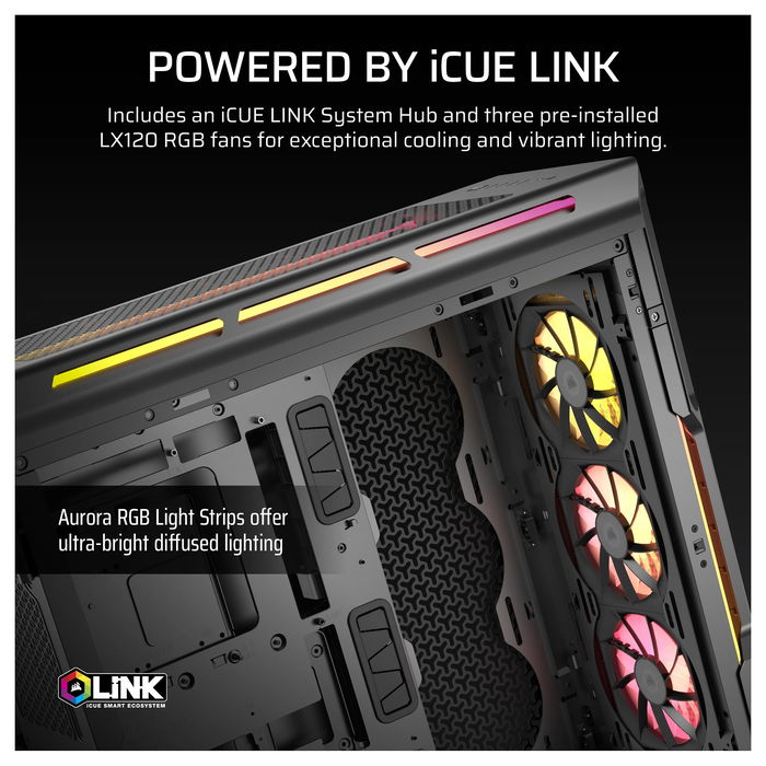 Corsair 5000T LX RGB Midi Tower Vidrio Templado RGB Negro