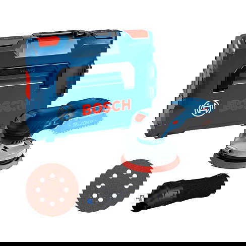 Bosch GEX 18V-125 Professional Lijadora Rotorbital a Batería 125mm con Papel de Lija Velcro Incluido, 6000-10000 RPM, 12000, 20000 OPM