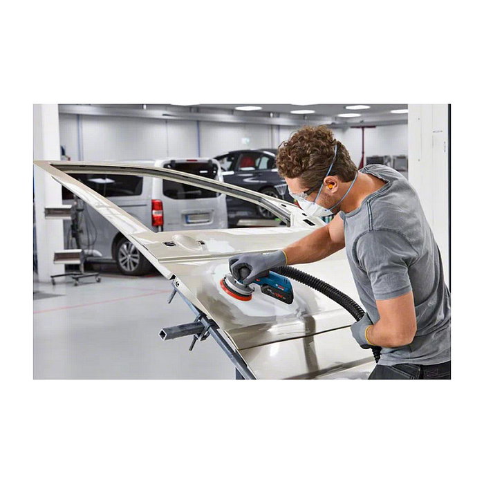 Bosch GEX 18V-125 Professional Lijadora Rotorbital a Batería 125mm con Papel de Lija Velcro Incluido, 6000-10000 RPM, 12000, 20000 OPM