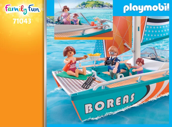 Playmobil Catamarán Family Fun 71043 con Figuras y Accesorios