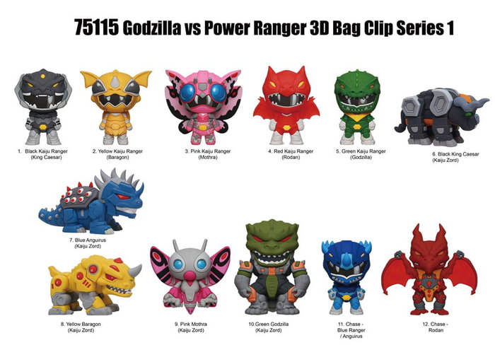 Godzilla vs. Power Rangers Colgantes PVC 3D Series 1 Expositor (24) Godzilla vs. Power Rangers Colgantes PVC 3D Series 1 Expositor (24)
